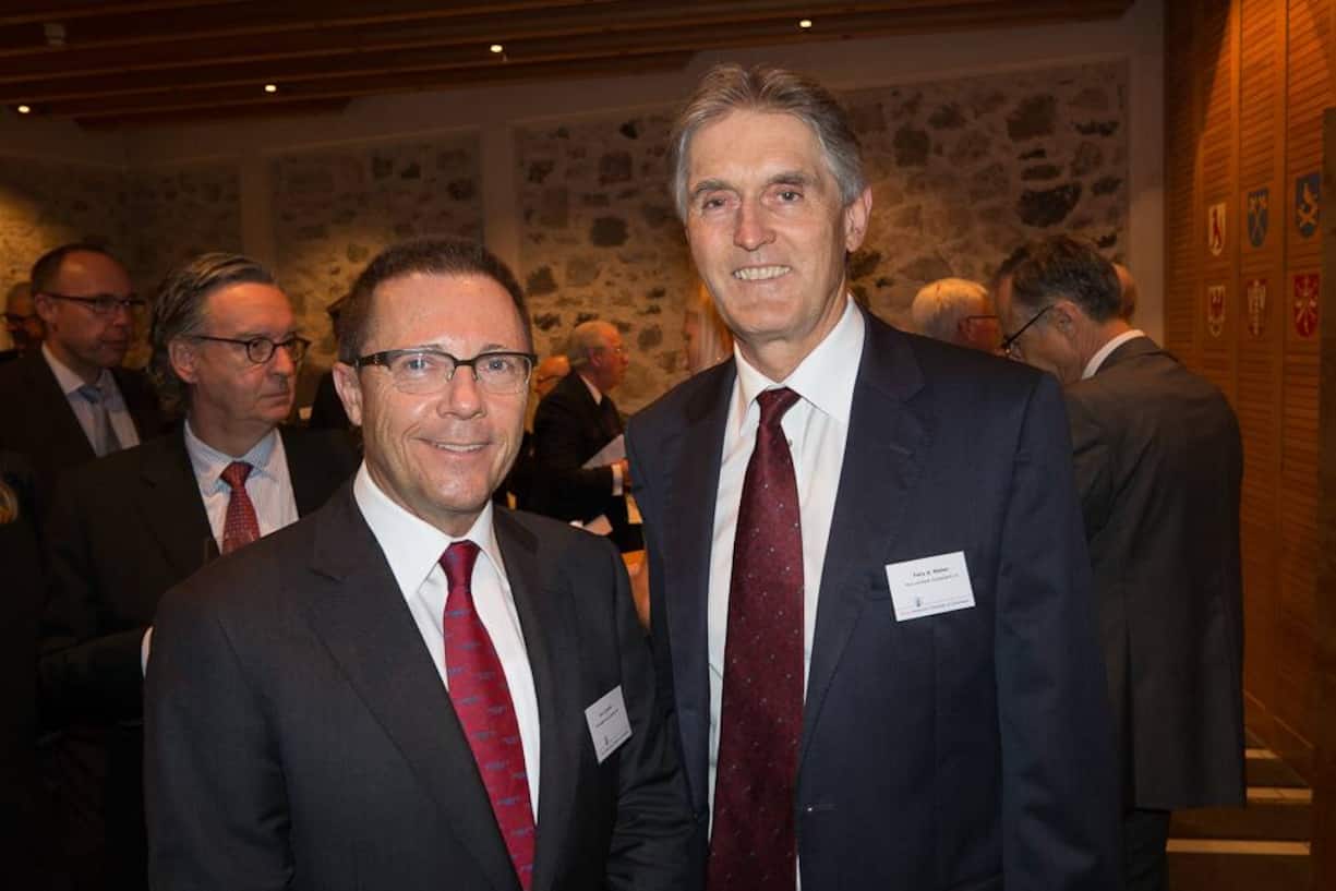 Urs Landolf, Markets Leader, PricewaterhouseCoopers AG; Felix A. Weber, Co-Chairman Nomura Bank Switzerland