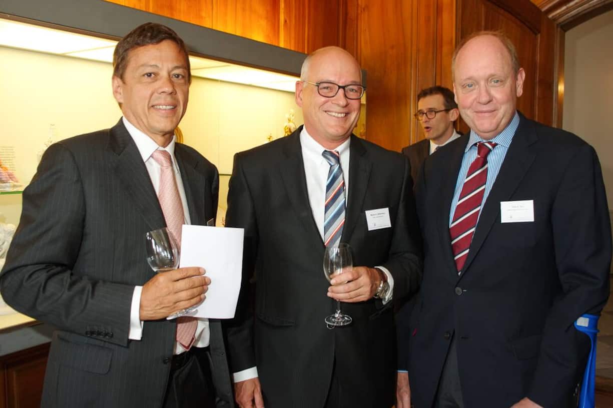 Alexandre Zeller, Chairman, SIX Group SIX Management AG; Martin H. Bidermann, Rahn&Bodmer Co.; Hans A. Syz, Chairman, Maerki Baumann & Co. AG.