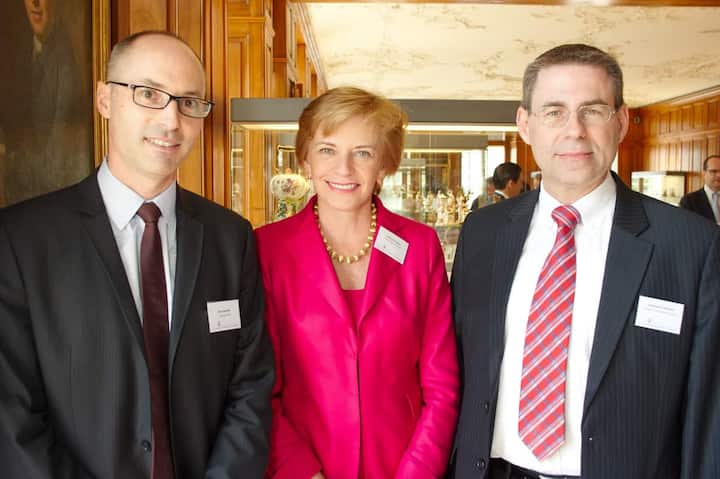 Reto Stauffer, CEO, Consulas GmbH; Particia Horgan, Managing Director, Credit Suisse Group AG; Andreas Foeldenyi, Managing Director, Allegra - Das Sprachenzentrum.