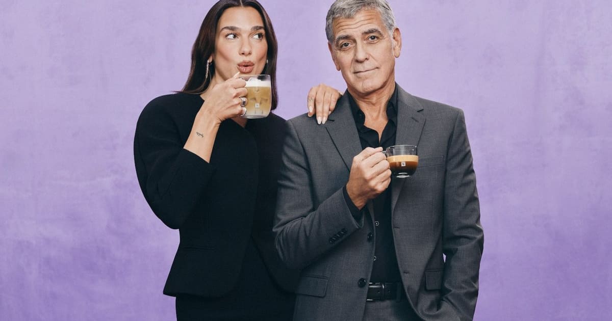 Dua Lipa macht Nespresso-Ikone Clooney Konkurrenz