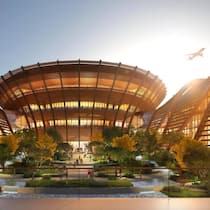 So futuristisch soll der neue Flughafen von Addis Abeba dereinst aussehen.