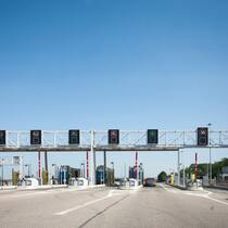 Mautstation in Frankreich: Infrastruktur-Aktien bieten zum Teil zum vor Inflation.