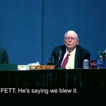 «Er hat's verbockt»: Warren Buffett und Charlie Munger vor den Berkshire-Berkshire-Hathaway-Aktionären, Omaha, Nebraska, 4. Mai 2019.