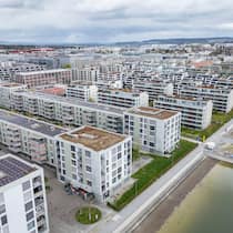 Glattpark in Opfikon: Die Miete belastet die Schweizer Haushalte immer stärker.