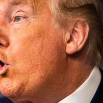 Aufgedeckt: Laut US-Medien verwendete Donald Trump den orangefarbenen Abdeckstift der Schweizer Firma.