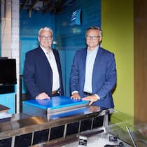 Preiskampf: Peter Diethelm (l.) und Mario Irminger sehen die neue Tiefpreisstrategie der Migros als Erfolg.