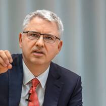 Roche-Präsident Severin Schwan (l.), CEO von 2008 bis 2023.