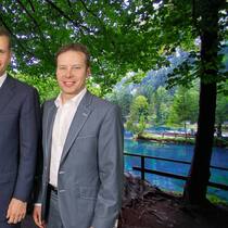 Die neuen Herren am Blausee: André Lüthi, Philipp Hildebrand und Stefan Linder (v.l.).  PR