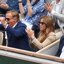 Grund zum Jubeln: Rolex-Chef Jean-Frédéric Dufour, hier mit seiner Frau Anne-Carole Dufour am French Open in Paris 2019, muss nicht mit nachlassender Nachfrage nach seinen Uhren rechnen, auch wenn er die Preise erhöht.