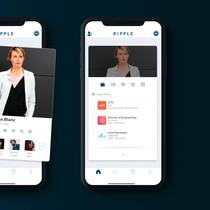 Tinder-Prinzip: Mit einem Wisch nach rechts signalisiert der Benutzer bei Ripple Intresse an der Person.