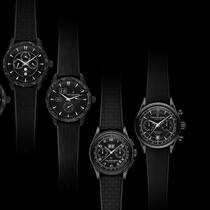 Die «Capsule Collection» von Carl F. Bucherer: Manero Tourbillon Double Peripheral Black, 58’000 Fr., Manero Peripheral Perpetual Calendar Black, 35’000 Fr.; Manero Peripheral Big Date Black, 22’000 Fr.; Heritage Bicompax Annual Black, 8600 Fr.; Manero Flyback Black, 7800 Fr. (von links).