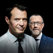 Starker Mann: VR-Präsident Guy Lachappelle (vorne) geht voran, CEO Heinz Huber folgt.