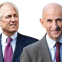 Ruinöser Preiskrieg: Boeing-Chef James McNerney (l.), EADS-Lenker Louis Gallois.