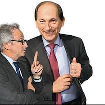Sichere Werte auch in mageren Zeiten: Franck Riboud (links, Danone), Paul Bulcke (Nestlé).