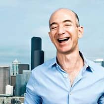 Der Mann mit dem lauten Lachen: Amazon-Gründer Jeff Bezos.