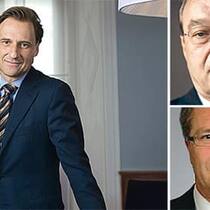 Nah beieinander: die langjährigen CS-Banker Walter Berchtold, Oswald Grübel und Thomas Amstutz (v.l.).