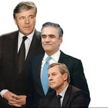 Neue Führung, alte Probleme: CEO Josef Ackermann (l.) übergibt das Zepter an Anshu Jain und Jürgen Fitschen (r.).