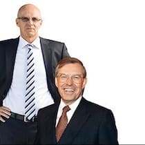 Gute Aussichten mit Sulzer: CEO Klaus Stahlmann (l.) und Präsident Manfred Wennemer.