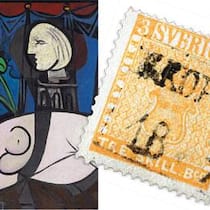 «Nude, Green Leaves and Bust»: ein Picasso für 107 Millionen Dollar (links). Gelbe Treskilling: die teuerste Marke der Welt.