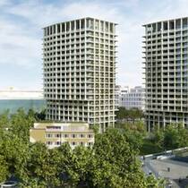Zwei Wohntürme mit je 19 Stockwerken. (Bild: themetropolitans.ch, Implenia)