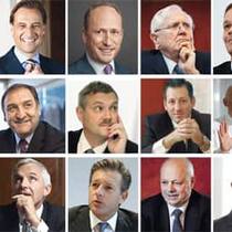 Die Köpfe des Schweizer Bankenplatzes (alle Namen am Ende des Textes).