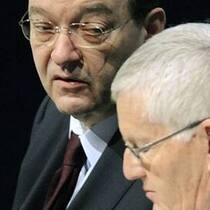 Oswald Grübel (l.) mit Kaspar Villiger. (Bild: Keystone)