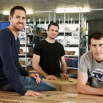 Guter Deal: Digitec-Gründer Florian Teuteberg, Marcel Dobler und Oliver Herren (v.l.).