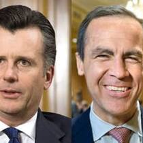 Rivalen: Philipp Hildebrand (l.) und Mark Carney.