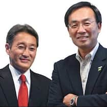 Grosse Konzerne, grosse Sorgen: Kazuo Hirai (l.) und Kazuhiro Tsuga, Chefs der japanischen Vorzeigekonzerne Sony und Panasonic.