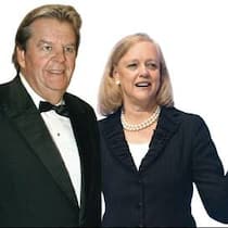 Mit Richemont 59 Prozent im Plus: Johann Rupert; mit Hewlett-Packard 45 Prozent im Minus: Meg Whitman.