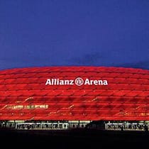 Von Herzog & de Meuron für 365 Millionen Euro erbaut: Allianz Arena.