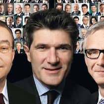 Oswald Grübel, Patrick Odie (Gesamtsieger), Urs Rohner (v.l.).