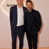 Nestlés neuer CEO: Philipp Navratil mit Fussballlegende David Beckham im vergangenen Mai bei der Eröffnung des neuen Nespresso-Flagship-Stores in London.
