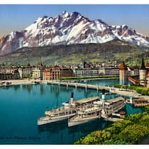 Eine Postkarte von Luzern aus dem frühen 20. Jahrhundert.