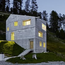 Lü in Val Müstair: Das mit einem Architektenpreis prämierte Haus wurde für den 2021 verstorbenen Fitness-Guru Werner Kieser gebaut.