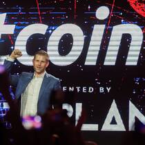 Eric Trump an der Bitcoin Asia Konferenz 2025 in Hong Kong.