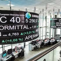 Blick in die französische Börse.