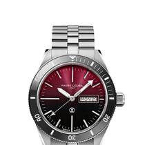 Die Deep Raider Day-Date in Burgund.