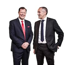 Erstklassige Marktstellung: Thomas Oetterli (l.) und VR-Präsident Silvio Napoli treiben die Expansion von Schindler in China und Indien voran.