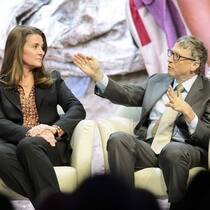 Melinda und Bill Gates: Gemeinsame Stiftung ist bei Sika engagiert.   Keystone
