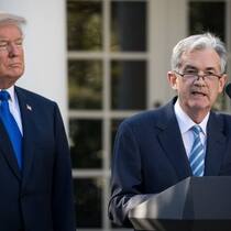 Neuer Fed-Chef: Donald Trump (l.) hat Jerome Powell nominiert.  Drew Angerer/Staff/Getty Images