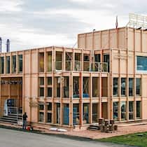 Gebaut von Nüssli: House of Switzerland in Sotschi, Olympische Winterspiele 2014.
