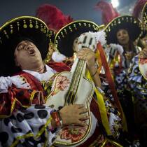 Samba-Musiker in Rio: Lateinamerikanische Indizes sind deutlich im Plus.  Keystone
