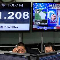 Börse von Tokio: Die US-Wahlen sorgen für Unruhe. Keystone