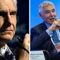 Urs Rohner (l.) und Peter Brabeck: Der Nestlé-VR-Präsident macht die Regulatoren verantwortlich. Keystone