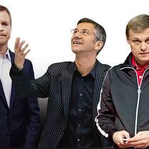 Hoffen auf ein gutes Sportjahr: Mark Parker, Nike (links), Herbert Hainer, Adidas (Mitte), Björn Gulden, Puma.