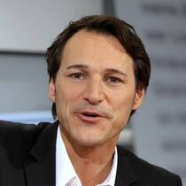 Der Schriftsteller Rolf Dobelli an der Frankfurter Buchmesse. (Bild. Keystone)