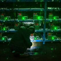 Bitocin-Miner in China: Ein Gutteil des Krypto-Handels läuft über das Land.Keystone
