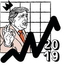 Der Kurstreiber: Donald Trump hat den USA mit der Steuerreform eine Sonderkonjunktur verpasst. Doch 2019 wird der fiskalische Stimulus zu einem Malus. Trump wird alles versuchen, um die Wirtschaft bis zu den Präsidentschaftswahlen im November 2021 in Gang zu halten. Bis dahin wird er wohl auch den Handelsstreit mit China instrumentalisieren.