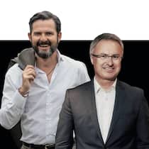 Weinfachleute: Der neue Mövenpick-Chef Nikolas von Haugwitz (l.) und sein Vorgänger Gernot Haack.